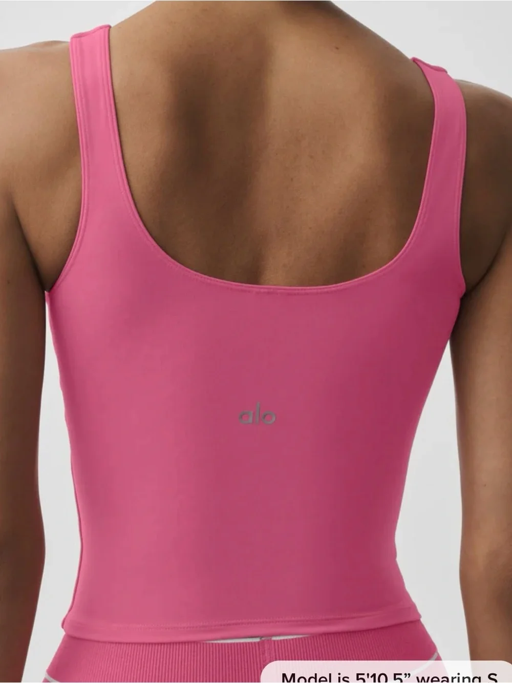 ALO Yoga Hot Pink Asymmetric Tank